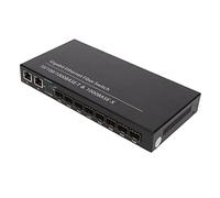 XTevu Switch in Fibra Ethernet, Switch Gigabit Ethernet a 8 Porte, 2 Porte elettriche Convertitore multimediale in Fibra SFP con Porta RJ45 Fino a 120 km
