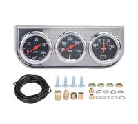 XTevu Triple Gauge, Acqua Acqua Acqua Olio Conteme di amplificatore Compatibile con veicolo a benzina 12 V, monitor shboard 3 in 1, set di indicatore di stato del motore