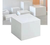 XTGDIEM Espositore For Manichini Quadrati, Espositore For Decorazioni For Eventi, Base For Piattaforma For Negozi Di Abiti Da Sposa, Adatto For Abbigliamento E For La Casa(White,30x90cm/11.8x35.4in)