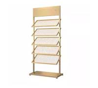 XTGDIEM Espositore for Piastrelle da Pavimento Robusto, E di Grandi Dimensioni, Campioni Ceramica Vari Materiali Costruzione(Gold,150x47x35cm)
