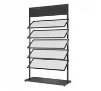 XTGDIEM Espositore for Piastrelle da Pavimento Robusto, E di Grandi Dimensioni, Campioni Ceramica Vari Materiali Costruzione(Black,150x67x35cm)