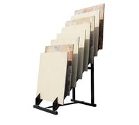 XTGDIEM Espositore for Piastrelle in Metallo, Grande Espositore Verticale Campioni di con 16 Slot Vari Materiali da Costruzione