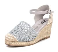 XTI 142333, Sandali con Zeppa Tipo Espadrillas Donna, Piombo, 38 EU