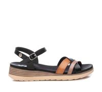 XTI Donna 142848 Sandalo piatto, Nero, 38 EU