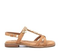 XTI Donna 142856 Sandalo piatto, Cammello 18, 36 EU