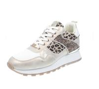 Xti Footwear Sneakers Leopardate E Glitter Platino - Donna Scarpe Sneakers