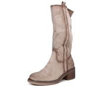 Xti Refresh Stivali In Suede Con Cerniera Sabbia - Donna Scarpe Stivali Alti