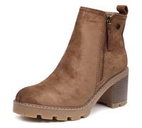 Xti Refresh Tronchetti Carrarmato Con Cerniere Marrone - Donna Scarpe