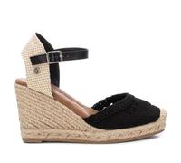 XTI Sandali 142335 Nero - Altezza Zeppa 8 cm