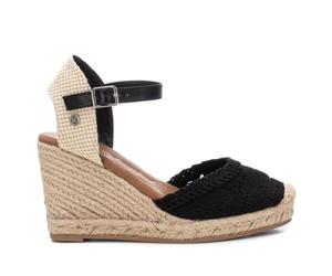 XTI Sandali 142335 Nero - Altezza Zeppa 8 cm