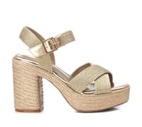 XTI - Sandali Donna Oro - Scarpe comode e versatili - Moda casual - Modello 14274101 (Misurare 38)