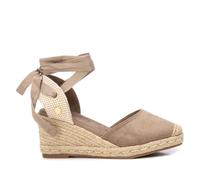 XTI - Sandali con zeppa Donna Taupe - Scarpe comode e versatili - Moda casual - Modello 14384103 (Misurare 39)