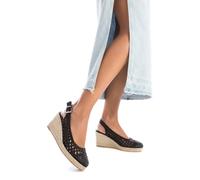 XTI SANDALO ESPADRILLAS CON ZEPPA DONNA RAGAZZA 142892 NERO CORDA DAL 36 AL 41