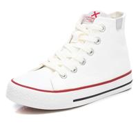 XTI - Sneaker da Bambina - Calzature comode e Versatili - Moda Casual, Bianco, 32 EU