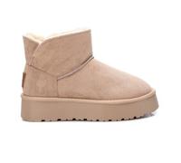 XTI STIVALETTI TRONCHETTO DONNA RAGAZZA 142197 BEIGE PELLICCIA DAL 35 AL 40 NEW