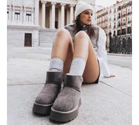 XTI STIVALETTI TRONCHETTO DONNA RAGAZZA 142197 GRIGIO PELLICCIA DAL 36 AL 41