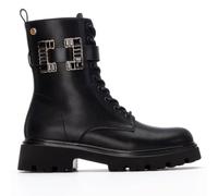 XTI - Stivali militari Donna Nero - Scarpe comode e versatili - Moda casual - Modello 14443101 (Misurare 38)