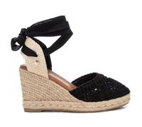 XTI 142336, Sandalo Espadrillas con Zeppa Donna, Nero, 39 EU
