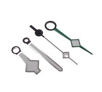 XTINKOPW 1/3/4 pezzi GMT lancette a fiocco di neve accessori modificati for movimento NH34 NH35 NH36 NH38 NH70 NH71 NH72 4R35/36 foro luminoso da 2,2 mm(K silver green NH34)