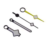 XTINKOPW 1/3/4 pezzi GMT lancette a fiocco di neve accessori modificati for movimento NH34 NH35 NH36 NH38 NH70 NH71 NH72 4R35/36 foro luminoso da 2,2 mm(A black yellow-NH34)