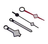 XTINKOPW 1/3/4 pezzi GMT lancette a fiocco di neve accessori modificati for movimento NH34 NH35 NH36 NH38 NH70 NH71 NH72 4R35/36 foro luminoso da 2,2 mm(F black red NH34)