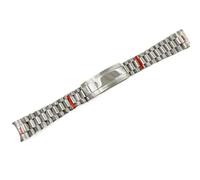 XTINKOPW 1 pz 20mm Cinturino for orologio for NH35 904L Cinturino for orologio in acciaio inossidabile Fibbia a scorrimento Bracciale in oro pieno argento(A1)