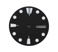 XTINKOPW 1 pz 28,5 mm quadrante blu/nero sterile adatto for movimento NH36 NH36A parti di orologi verde luminoso(Black)