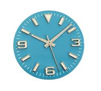 XTINKOPW 1 pz 28,5 mm quadrante dell'orologio + lancette dell'orologio verde luminoso modificato 369 chiodo quadranti dell'orologio da uomo accessori adatti al movimento NH35/NH36/4R/7S(Blue)