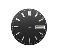 XTINKOPW 1 pz 28,5 mm quadrante in acciaio verde quadrante luminoso for orologio for NH35/4R/NH36/4R36/7S movimento accessori orologio movimento riparazione parti quadrante(For NH36 Black)