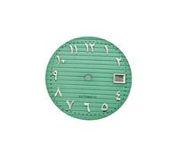 XTINKOPW 1 pz 29,8 mm quadrante dell'orologio for NH35 numeri arabi superficie senza quadrante luminoso accessori for orologi for quadranti del movimento NH35(Silver Nail - cyan)