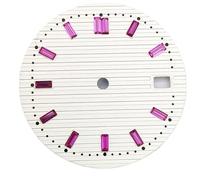 XTINKOPW 1 pz 29,8 mm quadrante sterile a strisce verde/bianco/nero adatto for NH35 NH35A NH36 7s26 movimento automatico data orologio modificato parte accessori(White-pink mark)