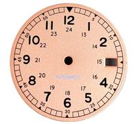 XTINKOPW 1 pz 29mm Colore Sterile Orologio Quadrante Verde Luminoso Adatto NH35 NH36 Movimento Automatico Parti di Orologi(Salmon)