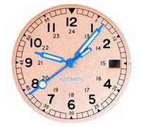 XTINKOPW 1 pz 29mm Colore Sterile Orologio Quadrante Verde Luminoso Adatto NH35 NH36 Movimento Automatico Parti di Orologi(Salmon set)