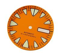 XTINKOPW 1 Pz 29mm Fit NH36 NH36A Movimento Automatico Orologio Quadrante Rosso/blu/giallo/arancione Monster Sterile Verde Luminoso Accessori For Orologi Subacquei(Orange dial)