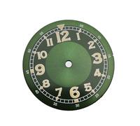 XTINKOPW 1 pz 30mm quadrante in acciaio for orologio movimento meccanico automatico quadrante for 2813/8215 accessori for movimento sostituzione movimento orologio riparazione quadranti(Green)
