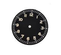 XTINKOPW 1 pz 30mm quadrante in acciaio for orologio movimento meccanico automatico quadrante for 2813/8215 accessori for movimento sostituzione movimento orologio riparazione quadranti(Black)
