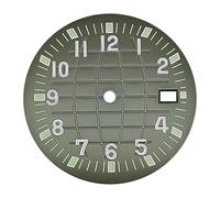 XTINKOPW 1 pz 31,5 mm singolo calendario granata a mano serie quadrante orologio senza piattaforma super luminoso for movimento NH34 NH35 NH36(WZ-N-320)