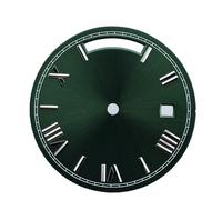 XTINKOPW 1 pz 31mm Numeri Romani 8285 Quadrante Orologio Modificato Adatto 8285 Meccanico Doppia Data Finestra Orologio Uomo Quadrante Accessori Parti(A4)