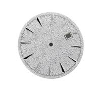 XTINKOPW 1 pz 35MM Quadrante Orologio for NH35/NH36 Movimento Meccanico Quadrante Orologio Strisce Verticali Verde Luminoso Accessori(WHITE)