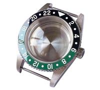 XTINKOPW 1 pz 38mm lunetta in acciaio inossidabile argento ceramica vetro zaffiro impermeabile 200m adatto for NH35A NH36 ETA2824 PT5000 Move(Black Green,NH35 NH36)