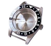 XTINKOPW 1 pz 38mm lunetta in acciaio inossidabile argento ceramica vetro zaffiro impermeabile 200m adatto for NH35A NH36 ETA2824 PT5000 Move(Black,ETA2824 PT5000)