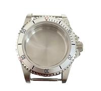 XTINKOPW 1 pz 39,5 mm cassa for orologio in acciaio cassa a specchio piatto retrò con cristallo zaffiro adatto for movimento NH35 NH36 ruotato in senso antiorario 120 clic(05)