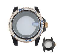 XTINKOPW 1 pz 40,5 mm cassa NH35 cassa lente di ingrandimento piatta cassa in vetro zaffiro cinturino NH35 accessori for orologi parti adatte for movimento NH35(Case 12)