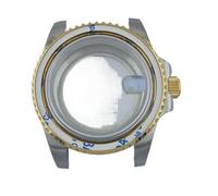 XTINKOPW 1 pz 40,5 mm cassa NH35 cassa lente di ingrandimento piatta cassa in vetro zaffiro cinturino NH35 accessori for orologi parti adatte for movimento NH35(Case 5)