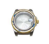 XTINKOPW 1 pz 40mm NH35 Accessori for Cassa dell'orologio for Movimento Sub NH35 100 Metri Impermeabile 120 clic 316L Acciaio Zaffiro Cassa dell'orologio Dorata(A2)