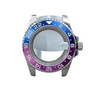 XTINKOPW 1 pz 40mm NH35 Sub/GMT Cassa 120-Click Lunetta Acciaio Inossidabile Vetro Zaffiro for movimenti NH34/NH36 Quadrante 28,5mm Accessori(Orange,Solid Back Cover)