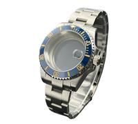 XTINKOPW 1 pz 40mm NH35 Sub/GMT Cassa 120-Click Lunetta Acciaio inossidabile Vetro zaffiro for movimenti NH34/NH36 Quadrante 28,5mm Accessori(Khaki,Solid back cover)