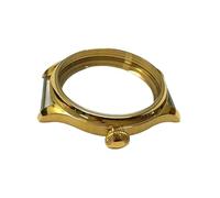XTINKOPW 1 pz 44mm 316L acciaio inossidabile placcato oro 18K casse for orologi adatte al movimento a carica manuale ETA 6497/6498 ST3600/3621