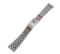 XTINKOPW 1 pz 904L acciaio inossidabile cinturino regolabile larghezza 20 mm lunghezza 20 cm processo di galvanica parti di orologi adatti cassa dell'orologio da 36 mm(Silvery)