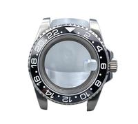 XTINKOPW 1 pz NH35 40mm Cassa for orologio in acciaio inossidabile 120 Click Bezel Cristallo zaffiro for movimenti NH34/NH36 Accessori Quadrante da 28,5mm(#M14/24,Glass back cover)